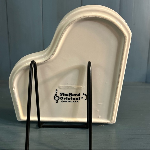 Vintage 1980 Shafford Original Ceramic Grand Piano Shape & Design 7 in Plate - Picture 3 of 10